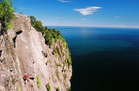 Shovel Point rock climbing Minnesota. Ely, MN. ActiveEly. Rock Climbing northern Minnesota.