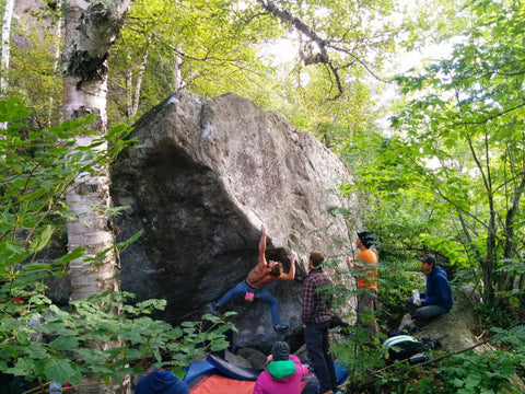 rock climbing northern minnesota. Ely, MN Sawmill creek dome.