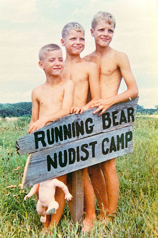 "Running Bear Nudist Camp" Brothers Photo