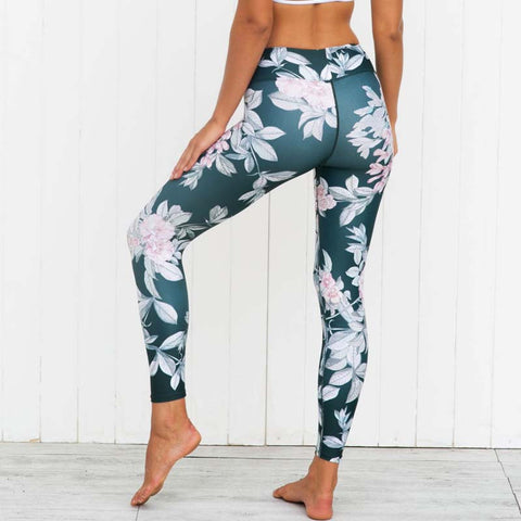 flower yoga leggings