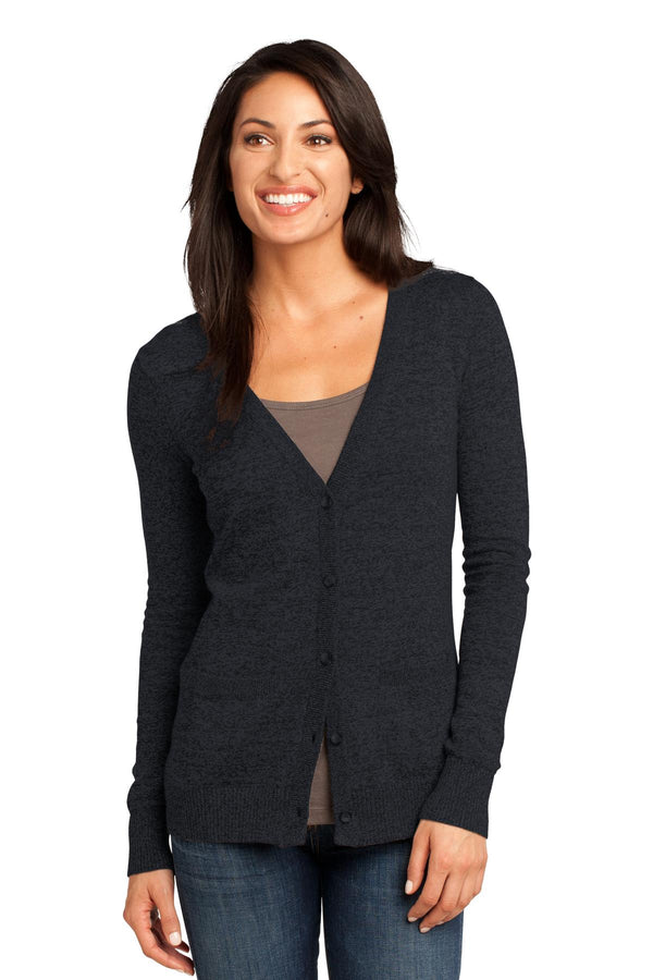 District Made® - Ladies Cardigan Sweater. DM415