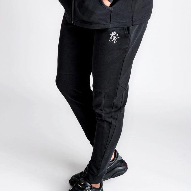 gym king tracksuit bottoms black