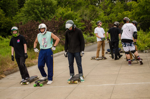 Horizon Outlaw longboard race starting line 