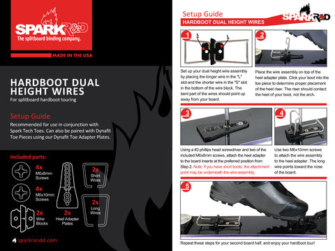 Spark R&D Hardboot Dual Height Wires