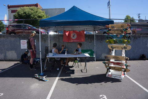 Kombucha to Kirby Block Party Boardworks Tech Shop demo booth 