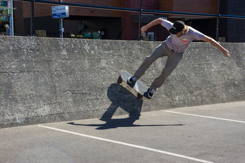 Kombucha to Kirby Block Party Skate Expo old school deck wall ride 