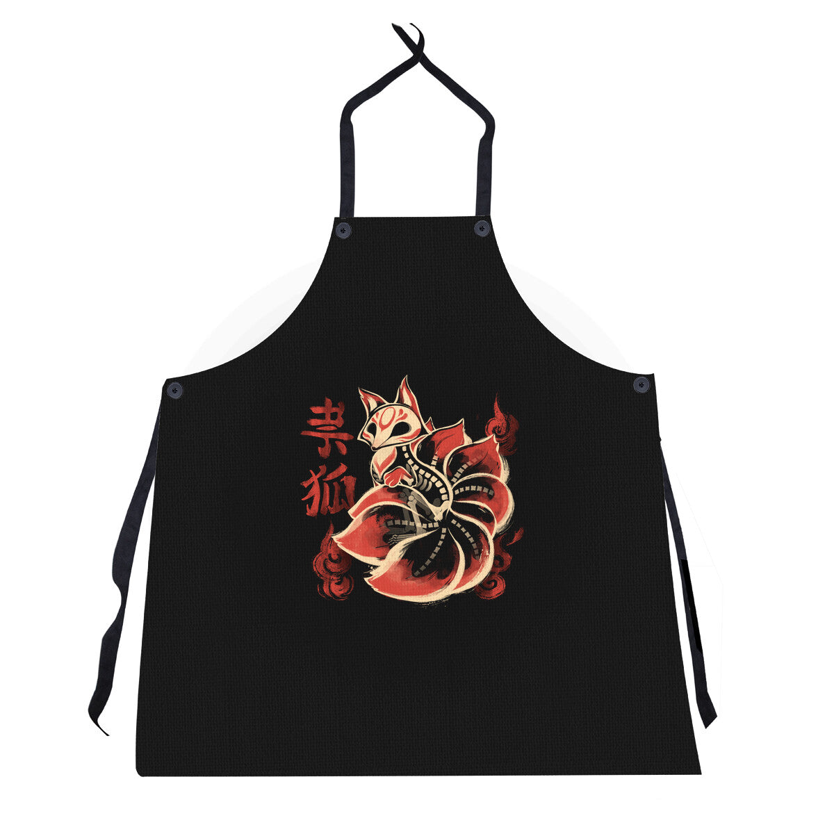 Ghost Kitsune-Unisex-Kitchen-Apron-ricolaa by TeeFury