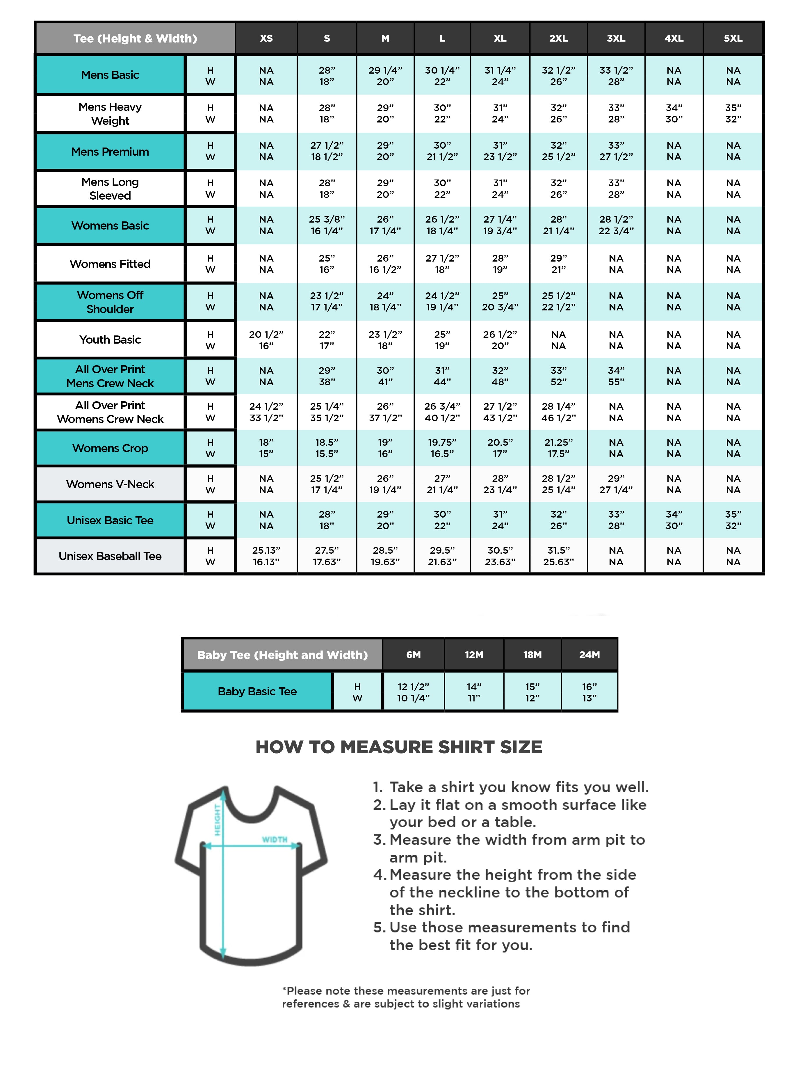 Men Size Chart – DevilFashion Official