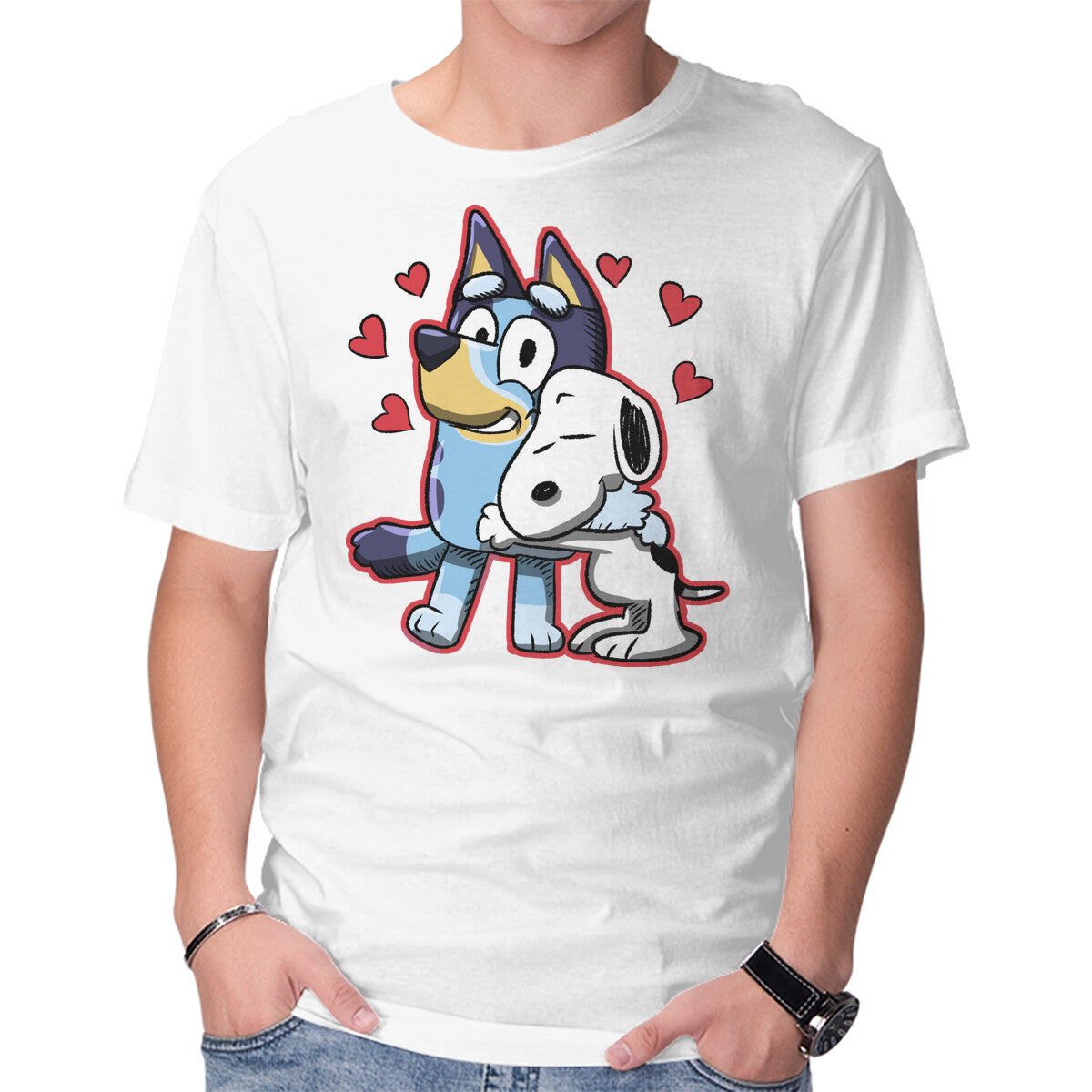 Sailor Bluey-Mens-Basic-Tee-nickzzarto by TeeFury