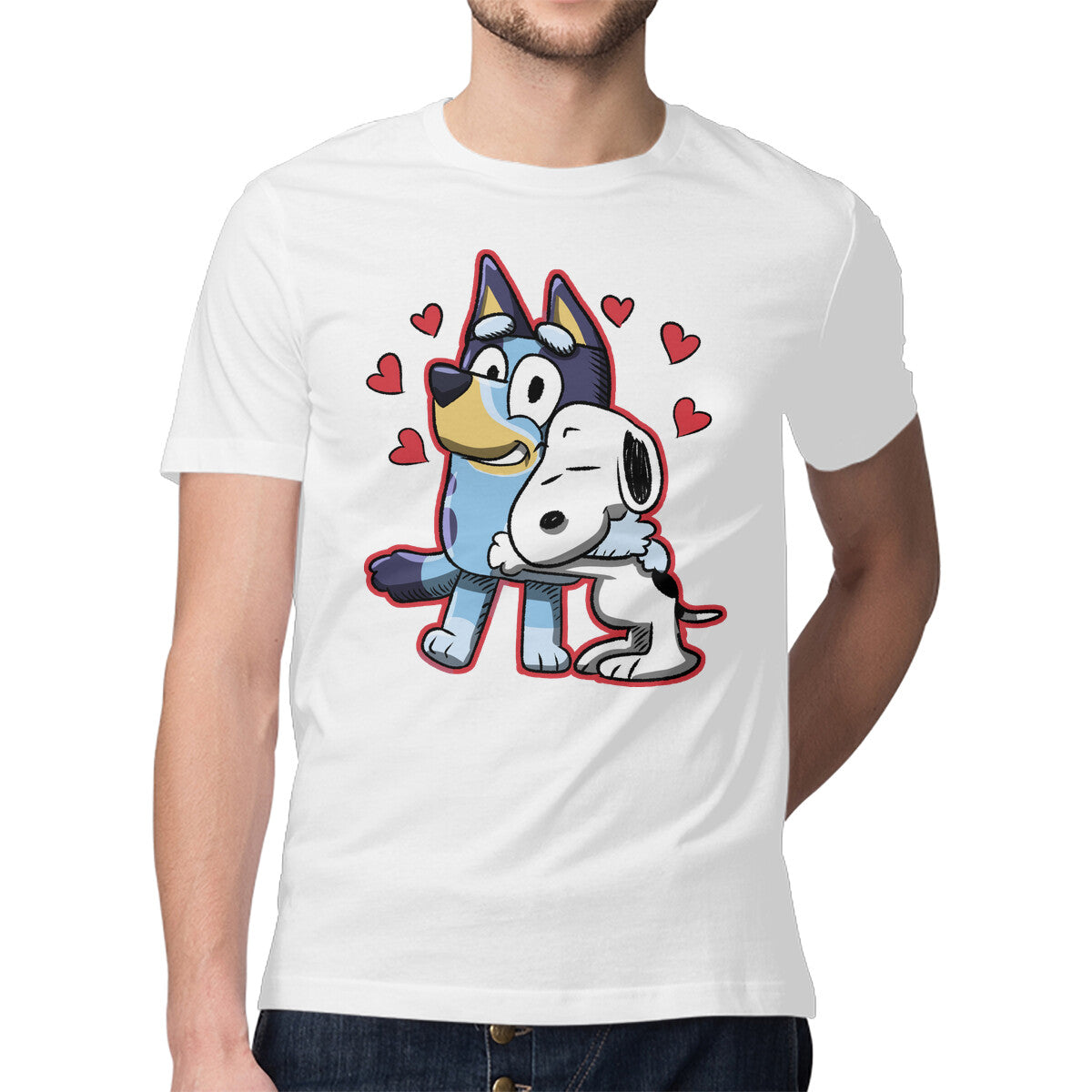 Sailor Bluey-Mens-Basic-Tee-nickzzarto by TeeFury