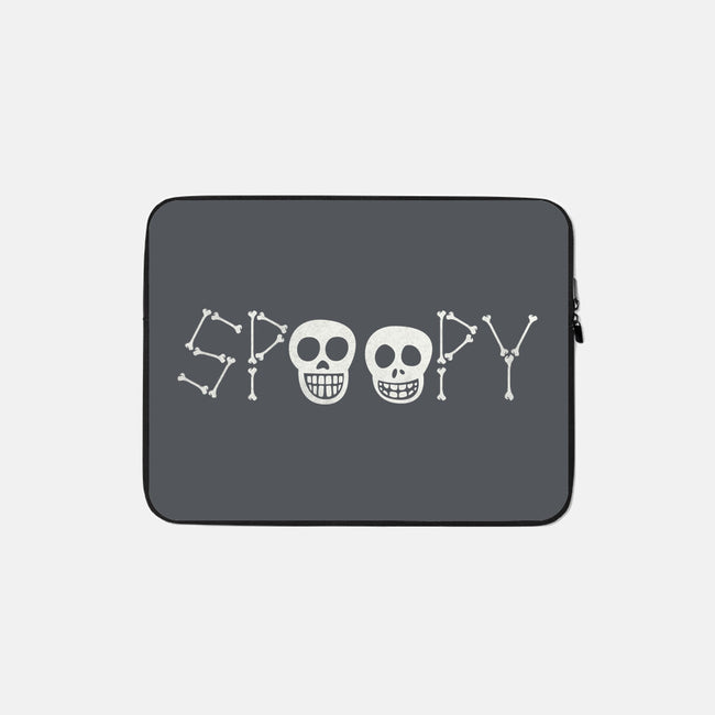 Spoopy-none zippered laptop sleeve-Beware_1984