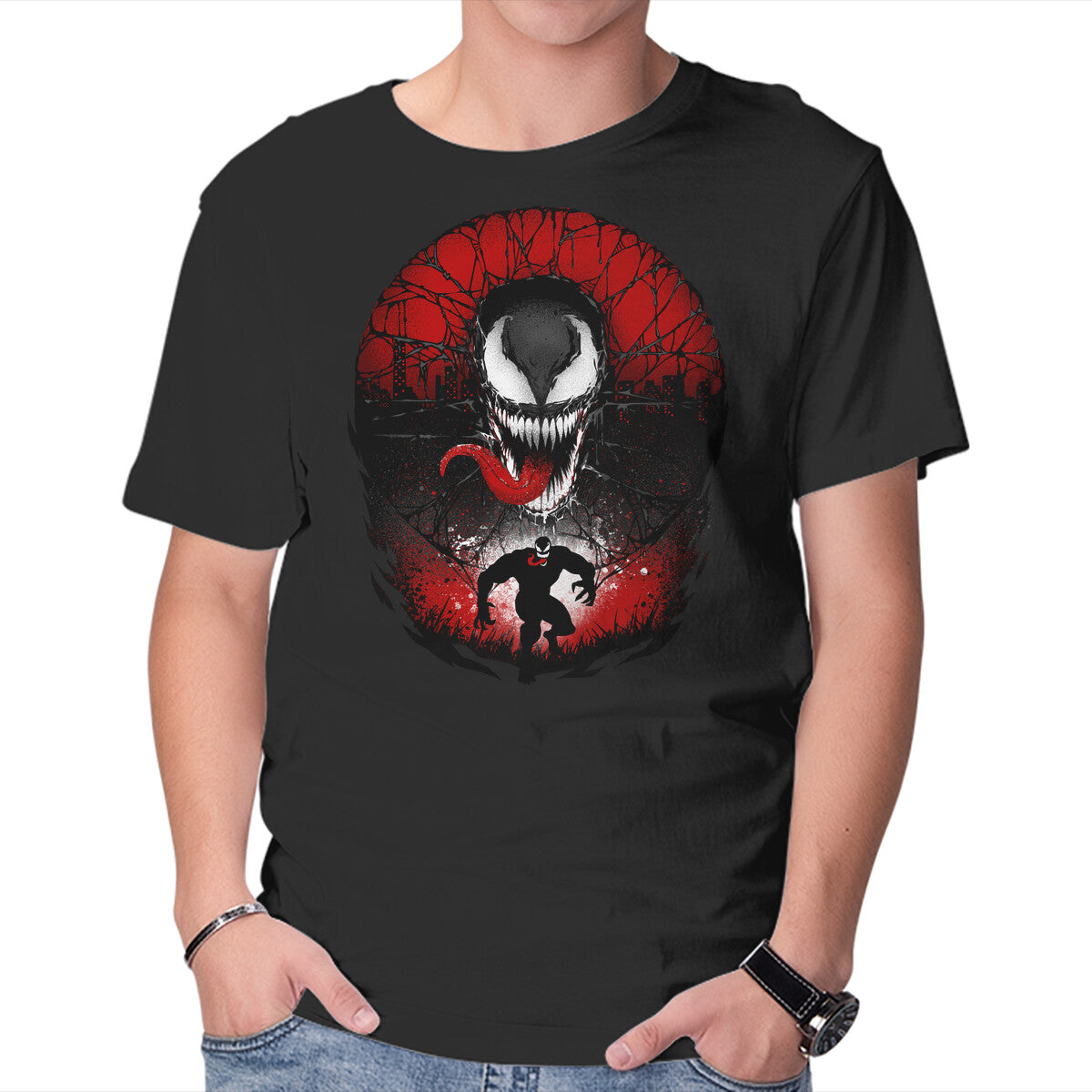 Attack Of The Venom-mens basic tee-hypertwenty by TeeFury