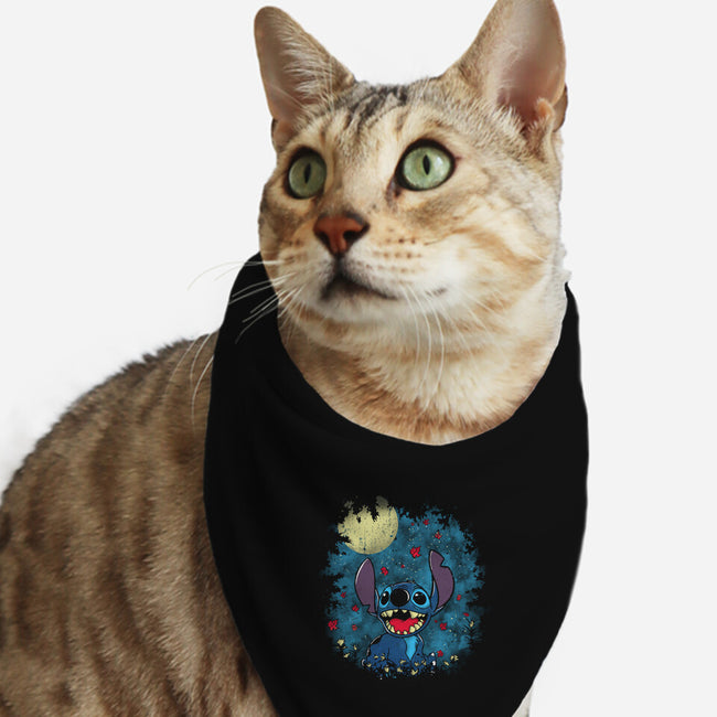 Ohana's Night-cat bandana pet collar-turborat14