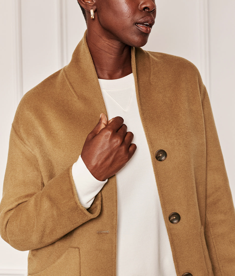 The Warmest Wool Cocoon Coat | Summersalt