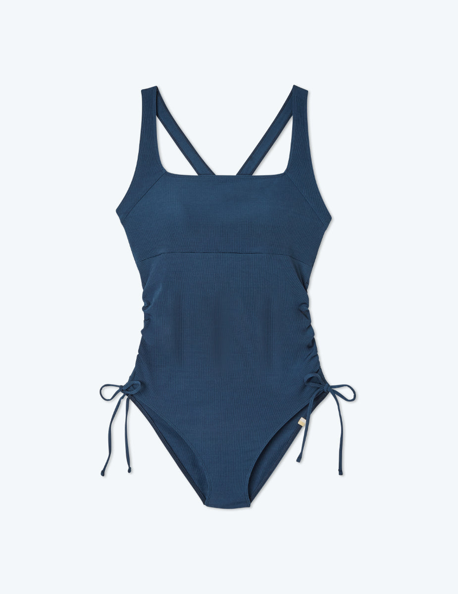 Blue Maternity Swimwear