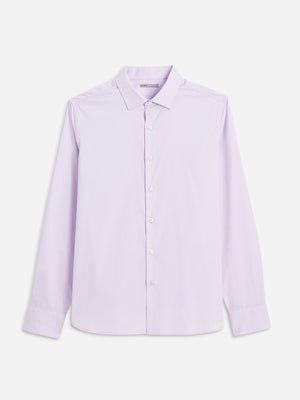 Purple M. Adrian Pinpoint Oxford Shirt Men's  Cotton Shirts ONS Clothing
