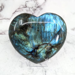 Labradorite Heart Crystal Specimen