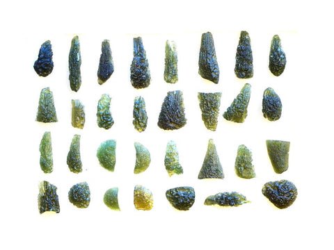 Natural Moldavite is found in many shapes and variations depending on the geographical area and local geological conditions