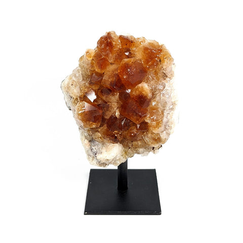 Fire & Ice Citrine Geode on Pin (312g) #SK6741