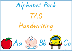 Teach your child the alphabet using TAS handwriting