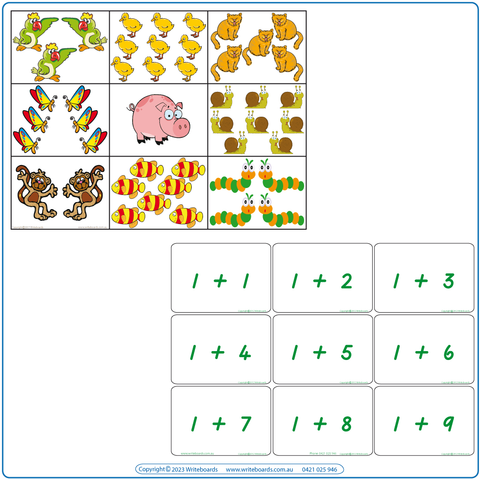 VIC School Readiness Kit includes our VIC, WA & NT Arithmetic Bingo Game