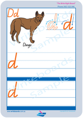 QLD Modern Cursive Font Australian Animal Alphabet Worksheets for teachers, early stage one resources and worksheets