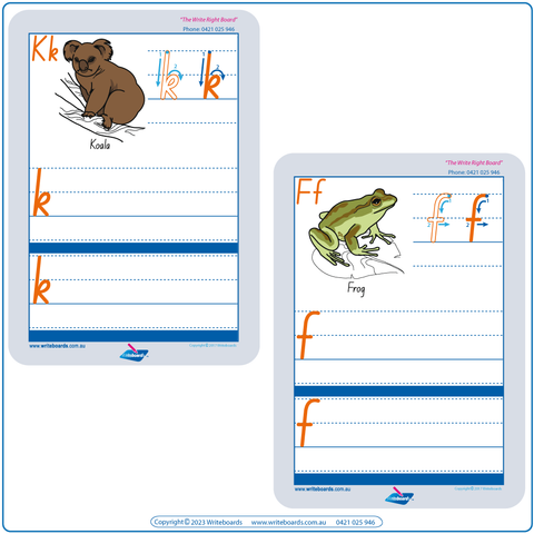 Australian Animal Alphabet Worksheets are included in our Advanced School Kit, ACT School Kit