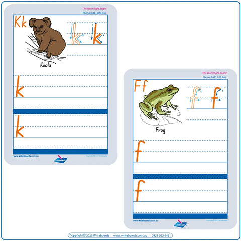 Free Australian Animal Alphabet Worksheets come with your Advanced School Kit