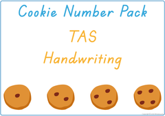 Teach your child the numbers using cookies and TAS handwriting