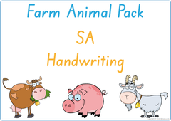 Teach your child about farm animals using SA handwriting