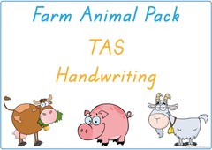 Teach your child about farm animals using TAS handwriting