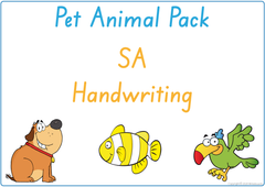 Teach your child about pet animals using SA handwriting