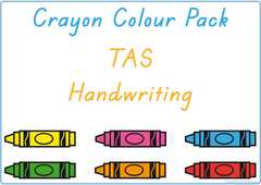 teach your colours using crayons and TAS handwriting