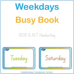 Teach Your Child the days of the week using NSW and ACT Handwriting