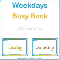 Teach your child the days fof the week using QLD Handwriting