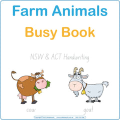 Teach Your Child about Farm Animals using NSW and ACT Handwriting