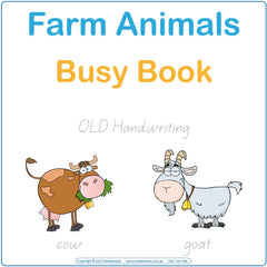 Teach Your Child about Farm Animals using QLD Handwriting