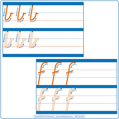 VIC School Starter Kit includes Large Dotted Third Alphabet Worksheets, WA School Starter Kit