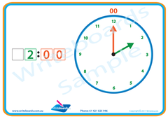 Special Needs Handwriting Kit for QLD includes free learn to tell the time worksheets and flashcards