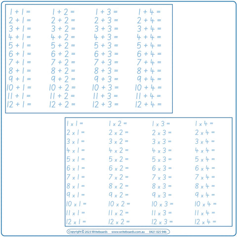 Free Maths Worksheets come with your Australian Advanced School Kit