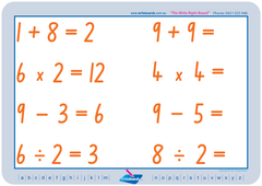 Our Advanced school kit includes TAS Modern Cursive Font Maths worksheets for free