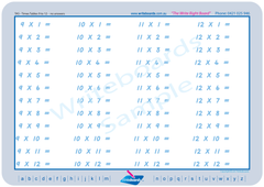 Our Advanced school kit includes TAS Modern Cursive Font Maths worksheets for free