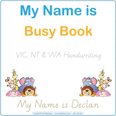 Teach Your Child their Name using VIC, NT and WA Handwriting