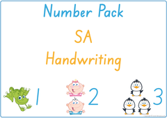 Teach your child about numbers using SA handwriting