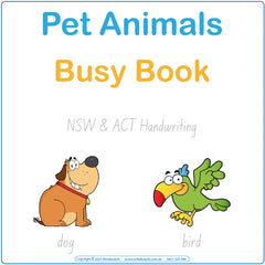 Teach Your Child about Pet Animals using NSW and ACT Handwriting