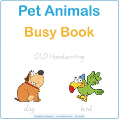 Teach Your Child about Pet Animals using QLD Handwriting