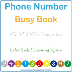 Teach Your Child their Phone Number using VIC and WA Handwriting