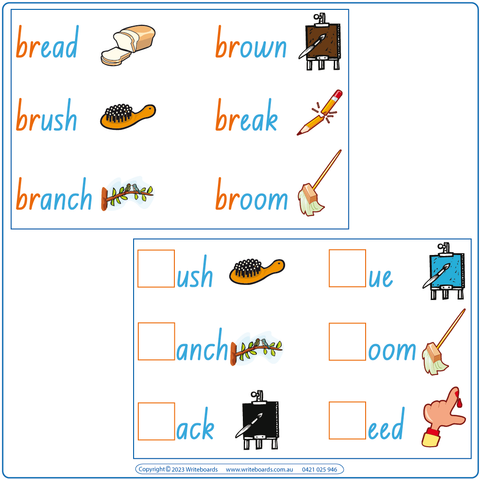 NSW Phonic Blends Worksheets are included in our Advanced School Kit, ACT School Kit