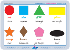 Special Needs Handwriting Kit for QLD Modern Cursive Font includes free shape and colour worksheets