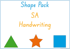 teach your child about shapes using SA handwriting